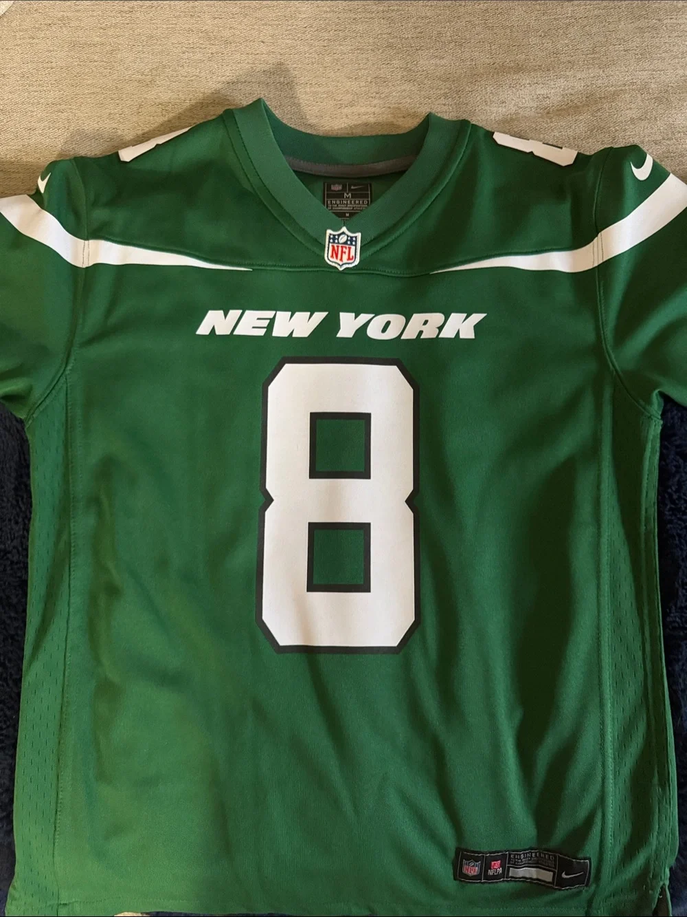 Nike Aaron Rodgers New York Jets Jersey Green with White Accents